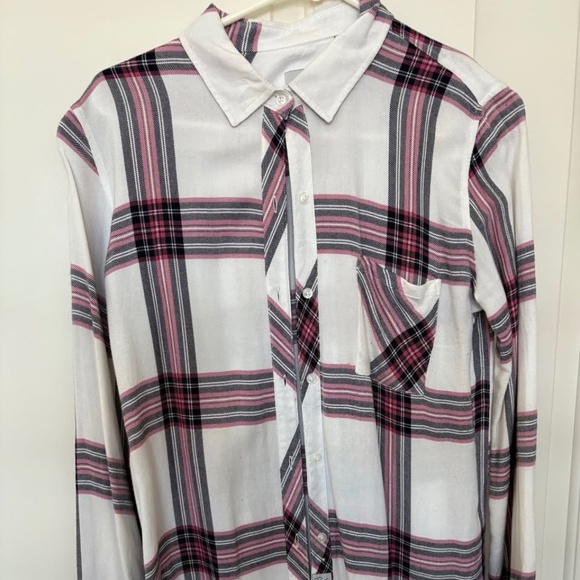 Women's Rails Shirt Size S White Hunter Plaid - Picture 2 of 2